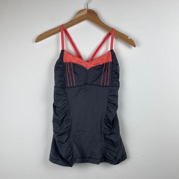 Lululemon Luxtreme Ruched Front Happy Heat Tank - Size 8 - Picture 1 of 8